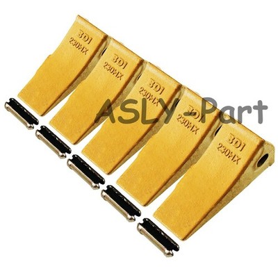 5PK 23 230 Series 23 230HX Bucket Teeth Dirt Teeth, 23P Flex Pins for Excavators