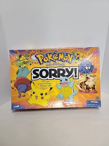 Pokemon Sorry! Board Game 2000 Hasbro Vintage READ