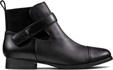 Clarks Ladbroke Magic Black Leather  Ankle Boots (UK 3 D)