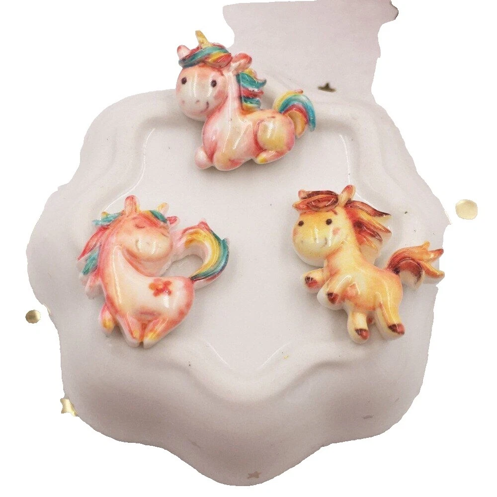 Resin Unicorn Cardmaking & Scrapbooking Buttons
