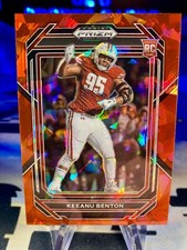 2023 Keeanu Benton Panini Prizm Draft Picks Red Ice Prizm Rookie Card #194. rookie card picture