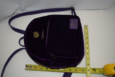 DISNEYS LOUNGEFLY URSULA VILLAINS FAUX PURPLE VELVET MINI  display picture 2
