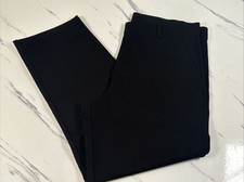 Quince Ultra-Stretch Ponte Straight Leg Pant Petite Black Size XL