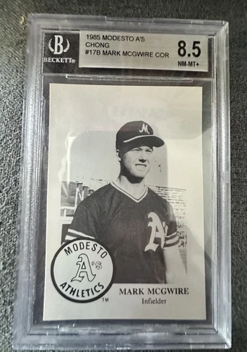 1985 Chong Modesto A’s Mark McGwire BGS 8.5 Oakland A's