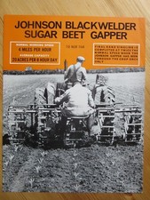JOHNSON BLACKWELDER SUGAR BEET GAPPER brochure/leaflet