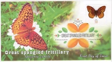 AO-4859-1, 2014, Great Spangled Fritillary, First Day Cover, Add-on Cachet, Digi