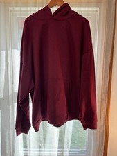 No Boundaries Xl 46-48 Oversize Hoodie Red Burgundy