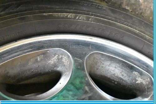 90-98 Mercedes R129 SL320 E320 8X16 16" Tires Wheel Rim Set Of 4 1244011402 OEM - Picture 8 of 12