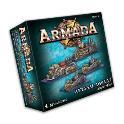 Armada Abyssal Dwarf Booster Fleet - Mantic Games Miniature Game New!
