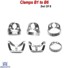 Rubber Dam Brinker Clamps Rubber Dam Universal B1-B2-B3-B4-B5-B6 Dental Tools CE