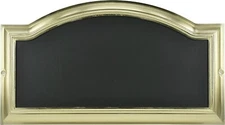 Hillman 16 in. x 9 in. Polished Brass Address Plaque