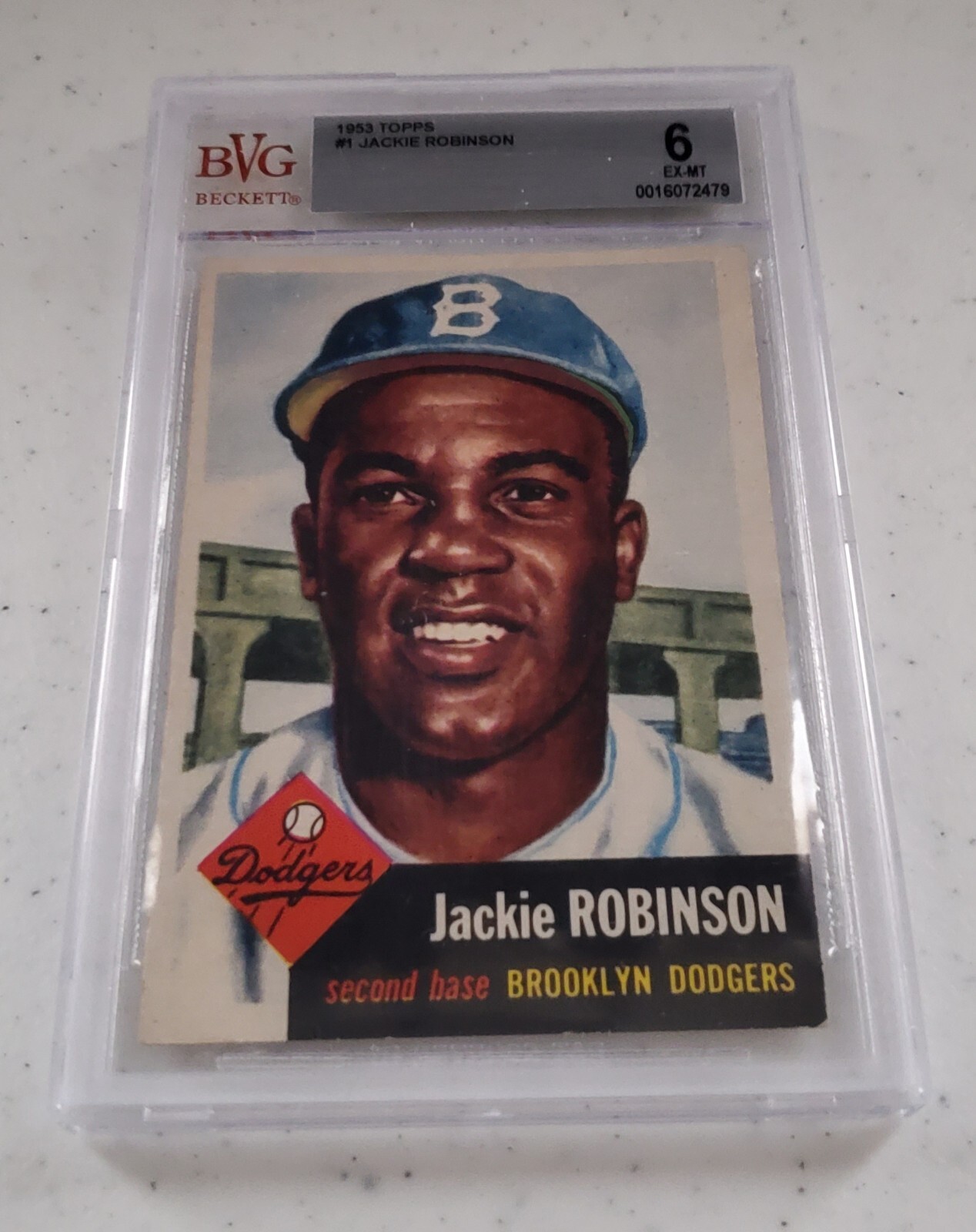 1953 Topps Jackie Robinson 1 Brooklyn Dodgers BVG 6 eBay