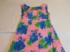 VTG 60's ALOHA DRESS HAWAIIAN TEXTURE FABRIC KAREN ANN MADE HAWAII GROOVY XS S