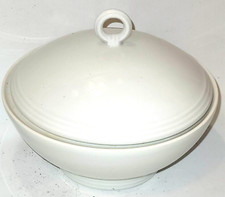 UNION LIMOUSINE PORCELAIN LIMOGES FRANCE LIDDED DISH WHITE DECO