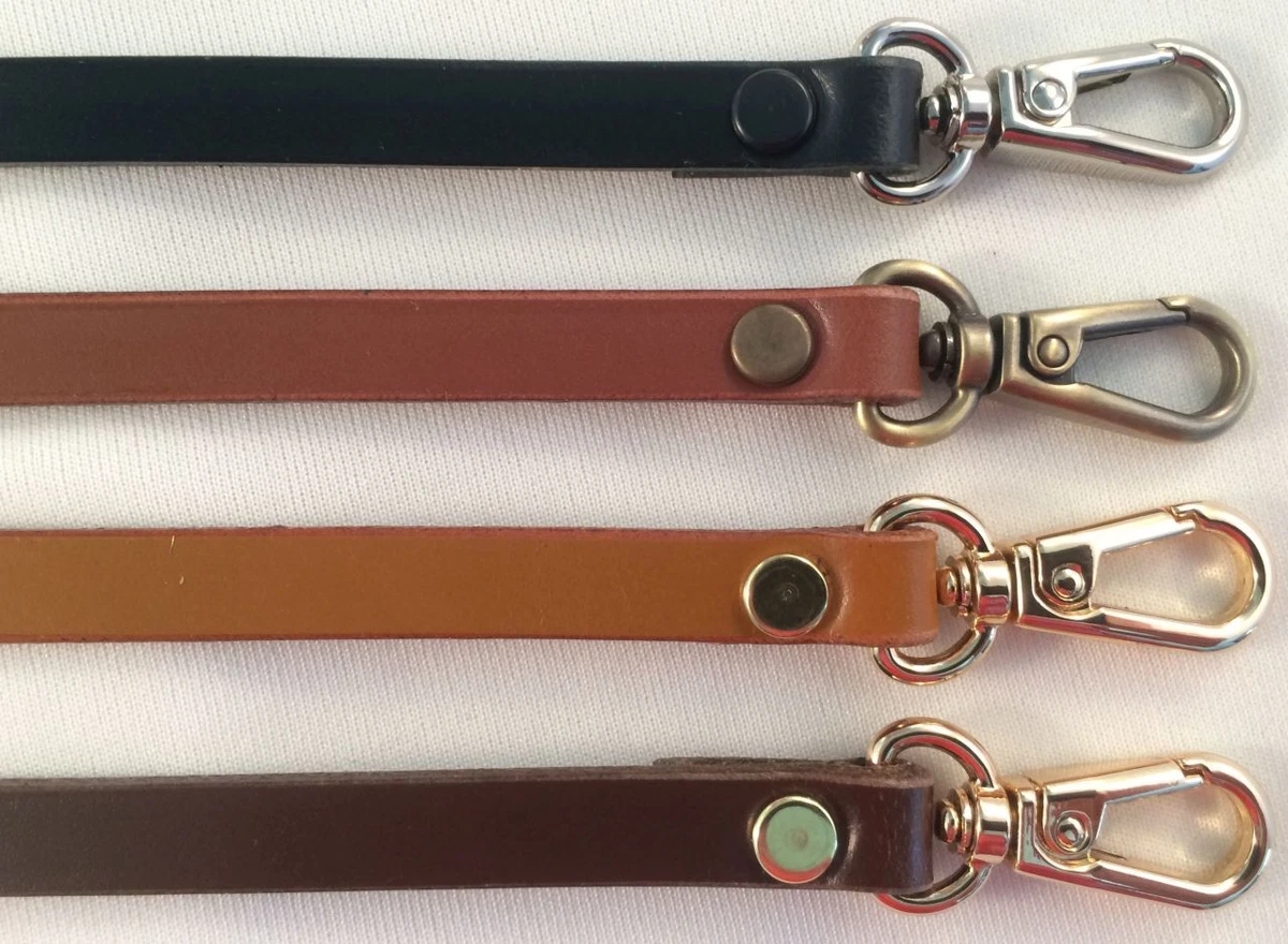 3 8 in. Skinny Thin Leather Shoulder Purse Bag Handles Strap 4 Colors