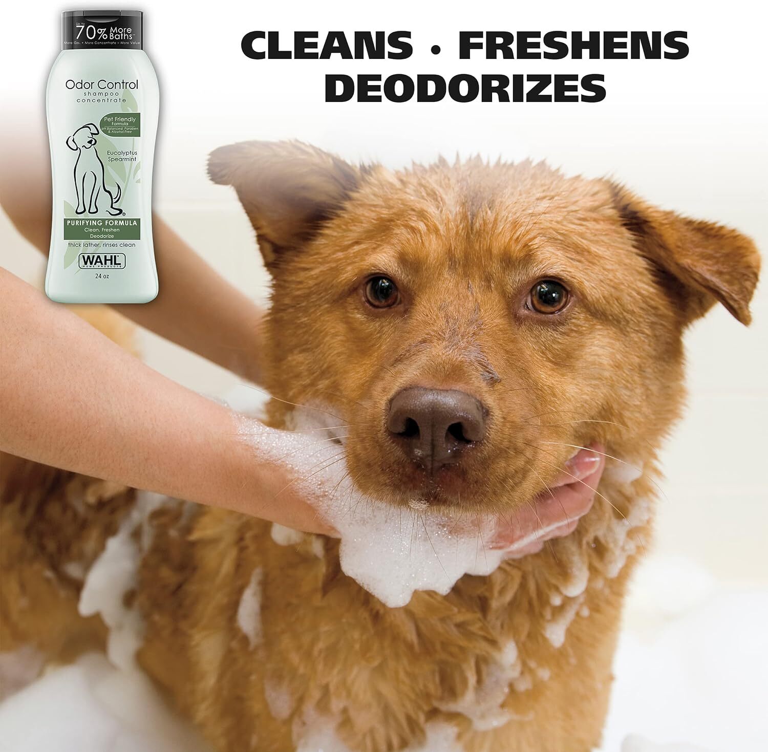 Wahl USA Odor Control Shampoo for Dogs & Pets Eucalyptus & Spearmint