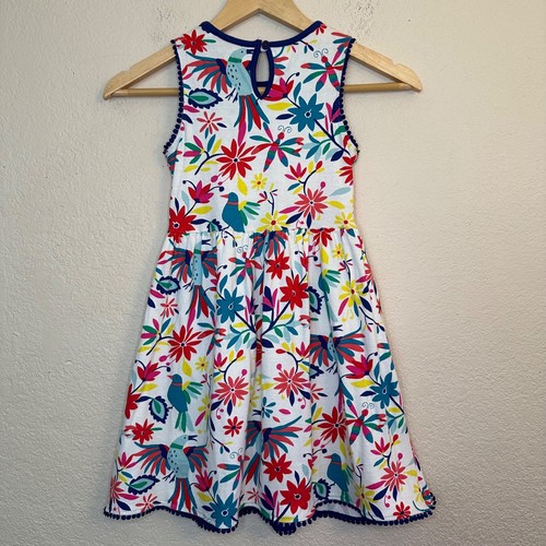 MINI BODEN Mädchen Jersey Tank Kleid Tropical Floral Taschen Detail Gr. 6-7 Jahre Schule - Bild 19 von 20