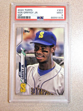 2020 TOPPS SERIES 1 #303 KEN GRIFFEY JR. SUPER SHORT PRINT SSP GRADED MINT 9