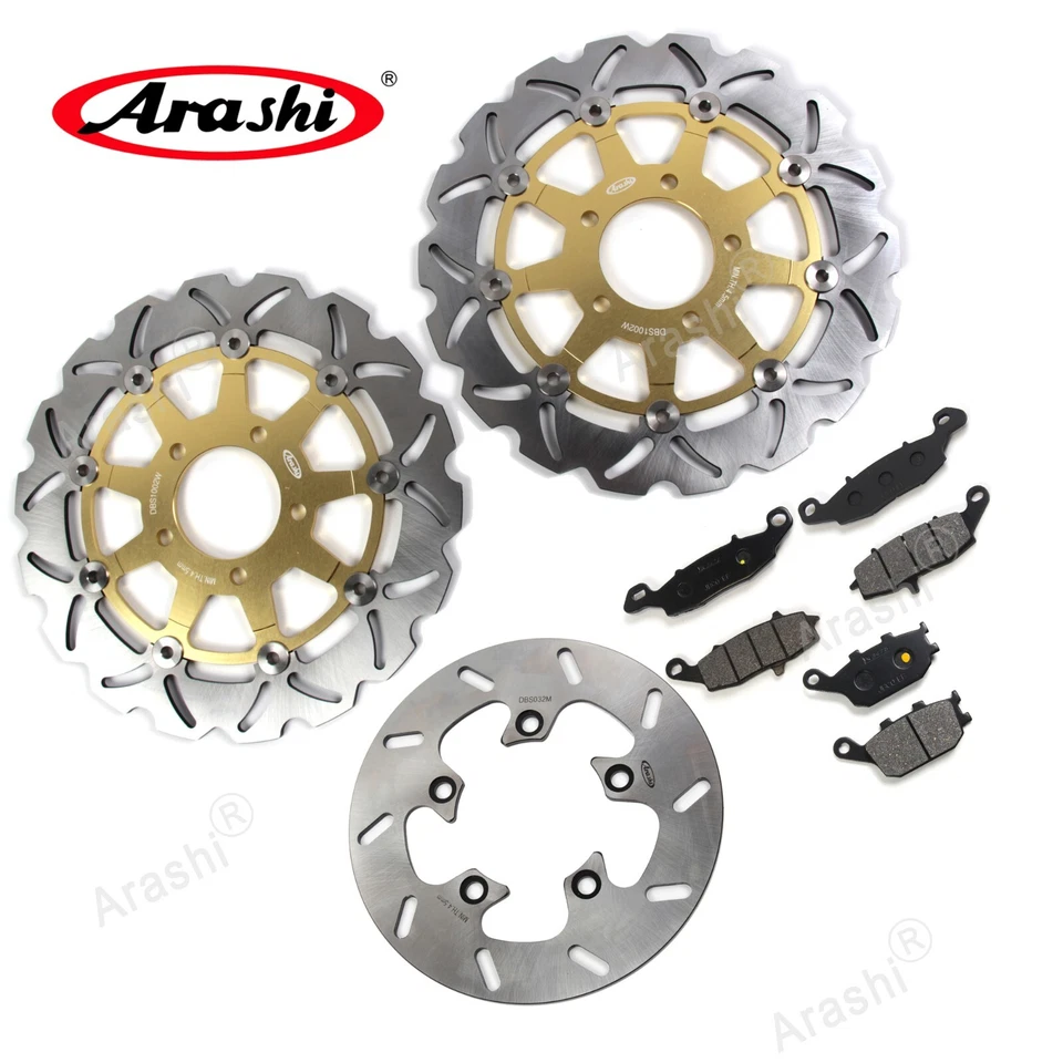 Rotor de disco de freno delantero trasero y pastillas de freno para Suzuki SV650S 2003-2009 2004 2005 Foto 2 de 4