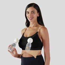 Bravado! BASICS Clip & Go Pumping Accessory Bra Black Size XS/S