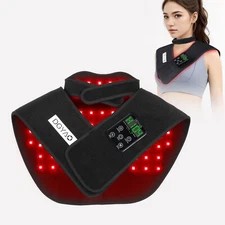 Red Light Therapy for Neck  Shoulder Pain Relief Cordless Shoulder Belt Wrap