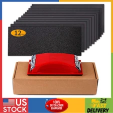 Sandpaper 120 to 2500 Grit Sand Paper with Sanding Block Sander Wet Dry