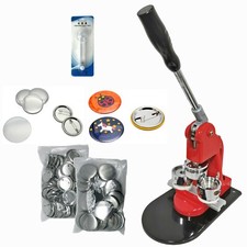 KIT - 44mm 1.75" Badge Button Maker-1 Round Mould 100 Pin Parts Circle Cutter
