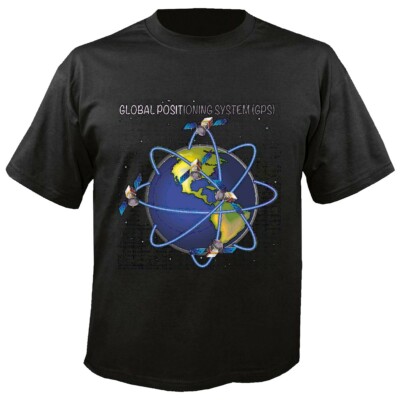 T-Shirt GLOBAL POSITIONIERUNGSSYSTEM GPS ERDE SATELLITEN WELTALL WELTRAUM