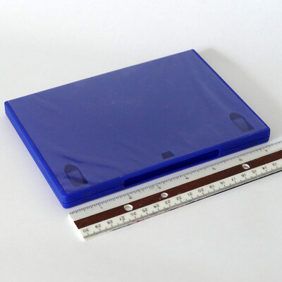 10 (TEN) DARK BLUE Single DVD Cases Standard 14mm Color