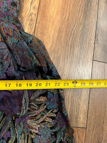 Vintage Pants and Quilted Jacket Set 2 Piece New Wave Rad Graffiti Carpet Fern - Picture 12 of 12