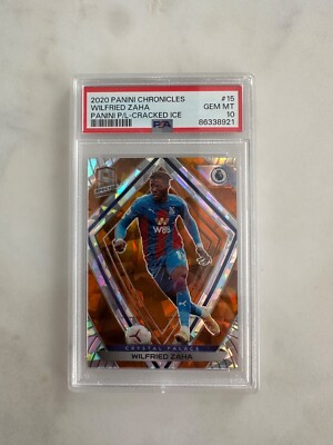 Wilfried Zaha 2020 Chronicles Spectra Cracked Ice /23 PSA 10 Pop 1