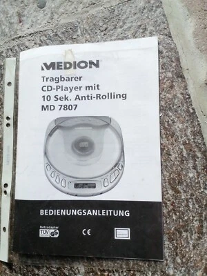 Bedienungsanleitung für Medion Tragbarer CD-Player MD7807 - Bild 1 von 2