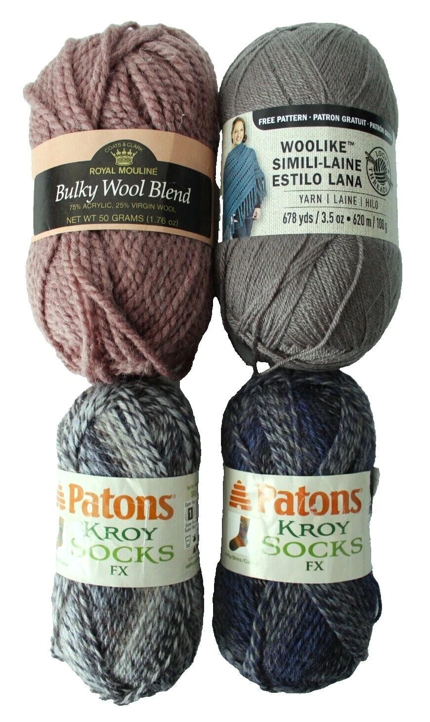 Sock Crafts Mixed Lot Crocheting & Knitting Yarns