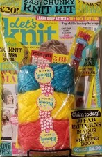 Let's Knit Jan 2018 Issue 127 Knit A Giant Cushion FREE SHIPPING mc03