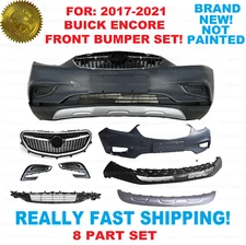 For 2017 2018 2019 2020 2021 Buick Encore New Complete Front Bumper Grille Set