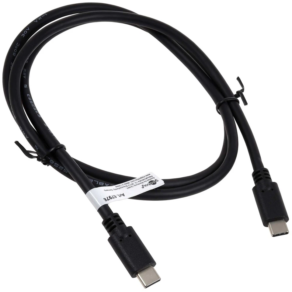 goobay Sync & Charge SuperSpeed USB-C™-Kabel (USB 3.2 Gen 1), USB-PD, 1 m    Sch - Bild 2 von 3