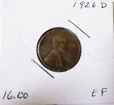 1926 D Lincoln Cent Extremely Fine