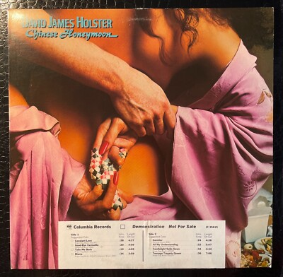 DAVID JAMES HOLSTER Chinese Honeymoon Andrew Gold White Label PROMO LP VG/VG