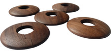 1x Wooden Radiator Pipe Cover For 15mm Pipes, Wood, Walnut  Low 5 mm profile 