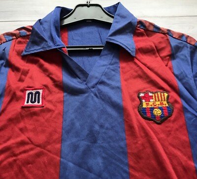 FC Barcelona 1984 - 1989 Home football shirt jersey Meyba size P
