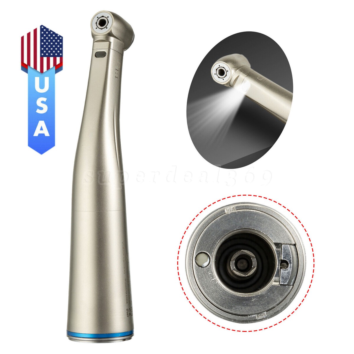 NSK Style Dental 1:1/1:4.2 /1:5 Contra Angle Fiber Optic LED