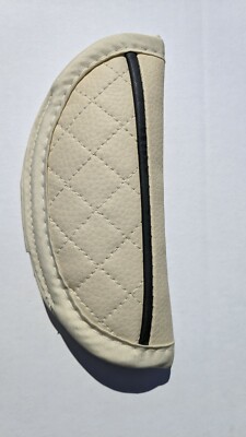 Emmaljunga seat unit shoulder strap pad. 1 unit.  #7 Vanilla