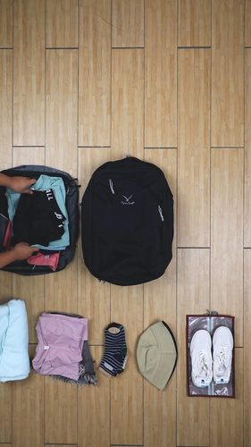 Mochila de viaje Hynes Eagle TSA Friendly 40L aprobada para vuelo ampliable - Vídeo 1 de 1