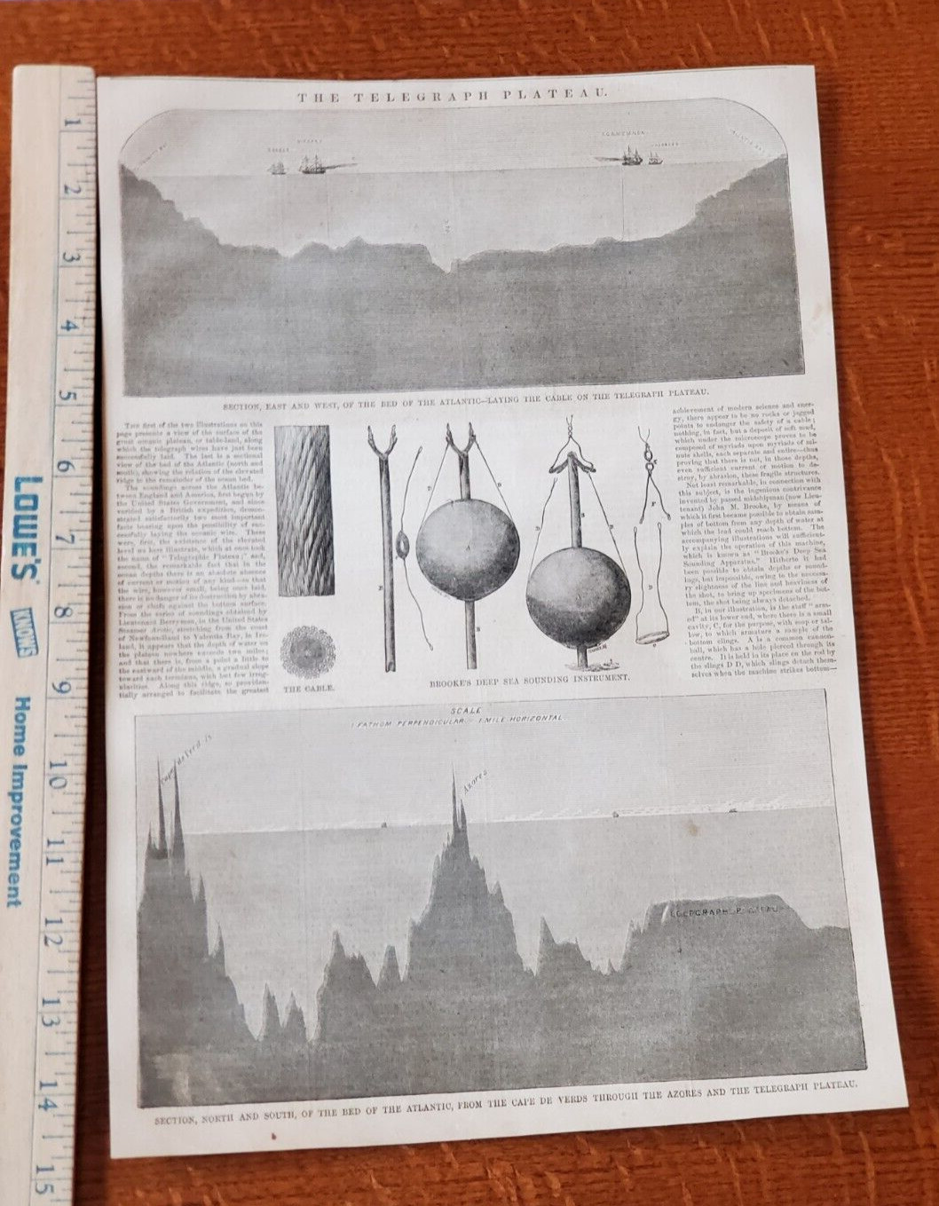 Harper's Weekly 1858 Sketch Print THE TELEGRAPH PLATEAU