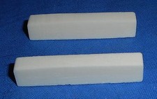 2 NEW BLEACHED BONE ACOUSTIC OR ELECTRIC GUITAR NUTS UNCUT 1 AND 11/16TH INCH