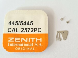Ressort De Tirette Zenith Cal.2572 + Vis - NOS (New Old Stock) - Acier, Suisse - Neuf Avec étiquettes