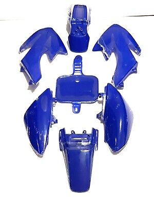 Blue Plastic Fender Fairing Kit For Honda XR50 CRF50 SSR 107 125 Dirt Pit Bike
