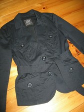 Esprit Jacke Gr.38 dunkel-blau navy NEU Knöpfe Taschen Kragen Bindeband