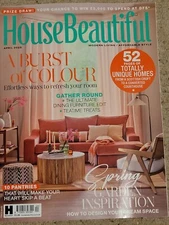 HOUSE BEAUTIFUL home design decoration magazine UK edition April 2025 NEW