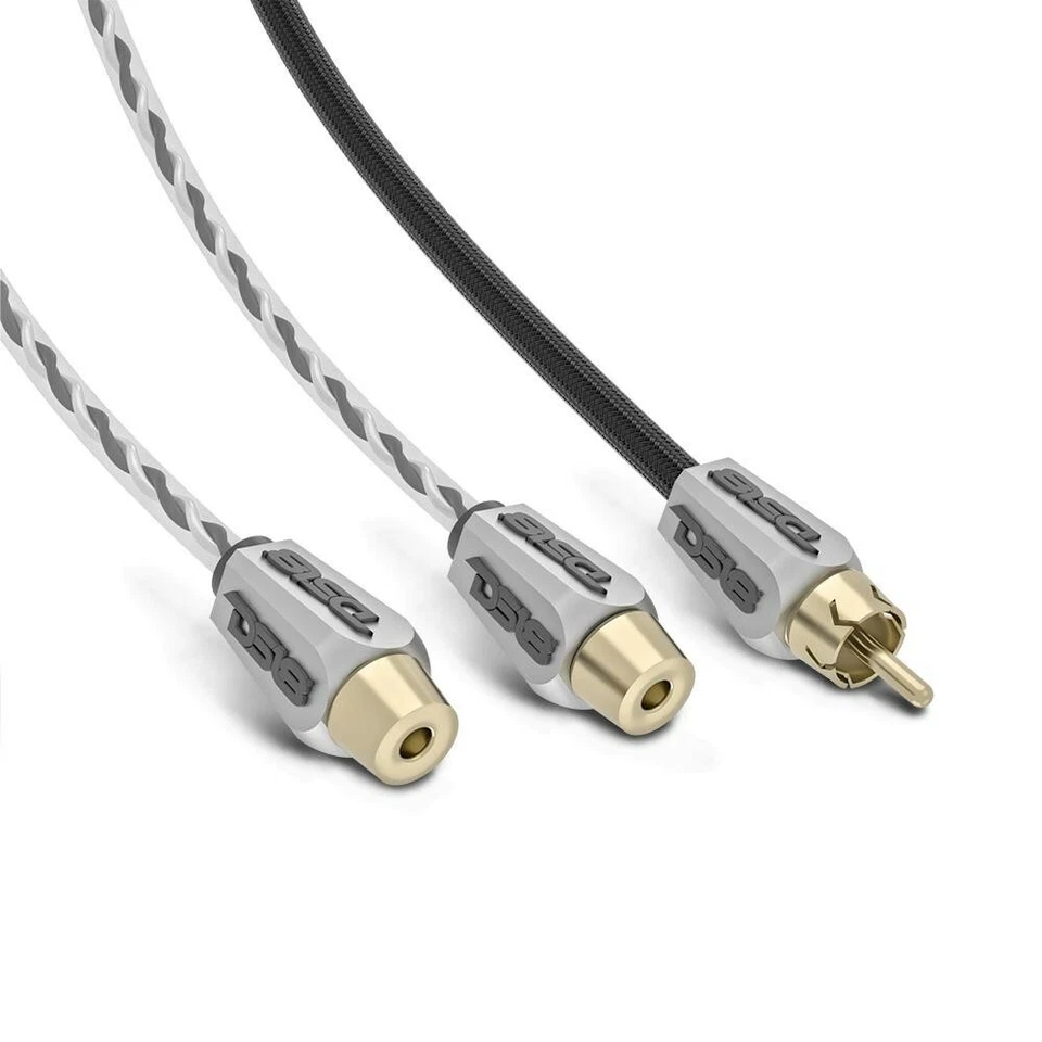 DS18 HQRCA2F1MKIT 1 Male to 2 Female Dual Twist RCA 1x Red 1x Black Kit - Image 3 of 4